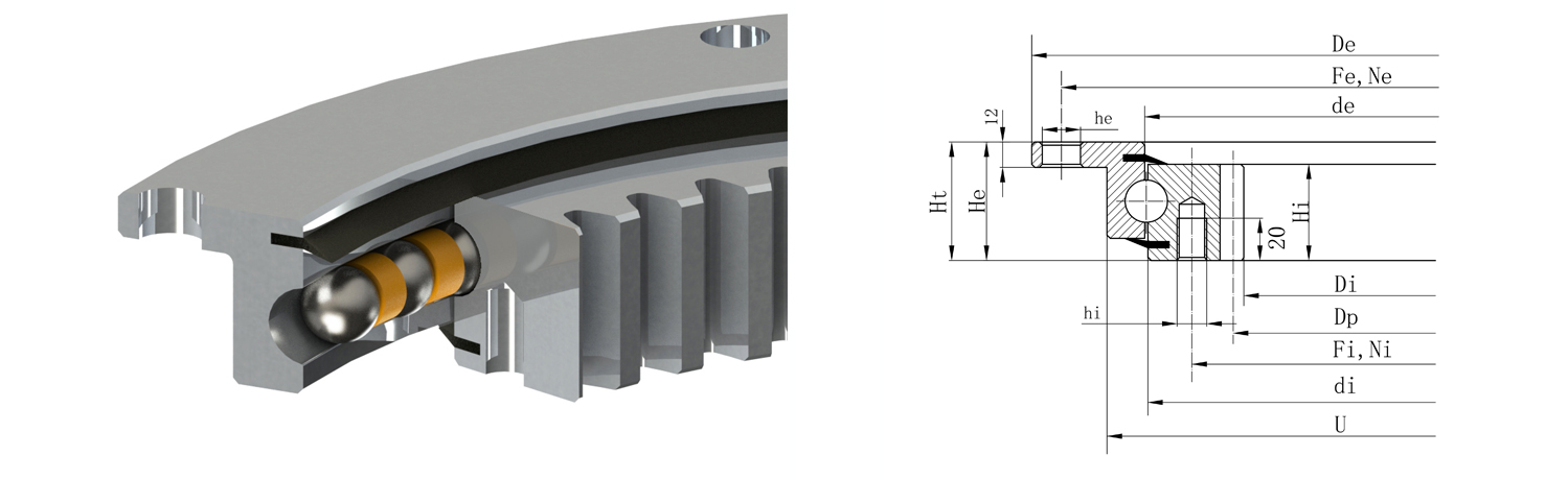 法蘭式轉(zhuǎn)盤軸承的特點(diǎn)及用途是什么？在安裝過(guò)程中有哪些問(wèn)題？